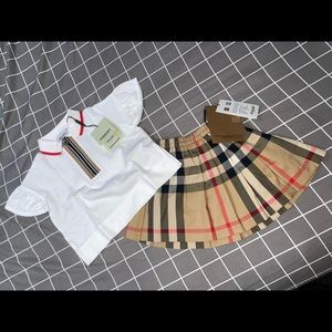 Burberry skirt nd shirt